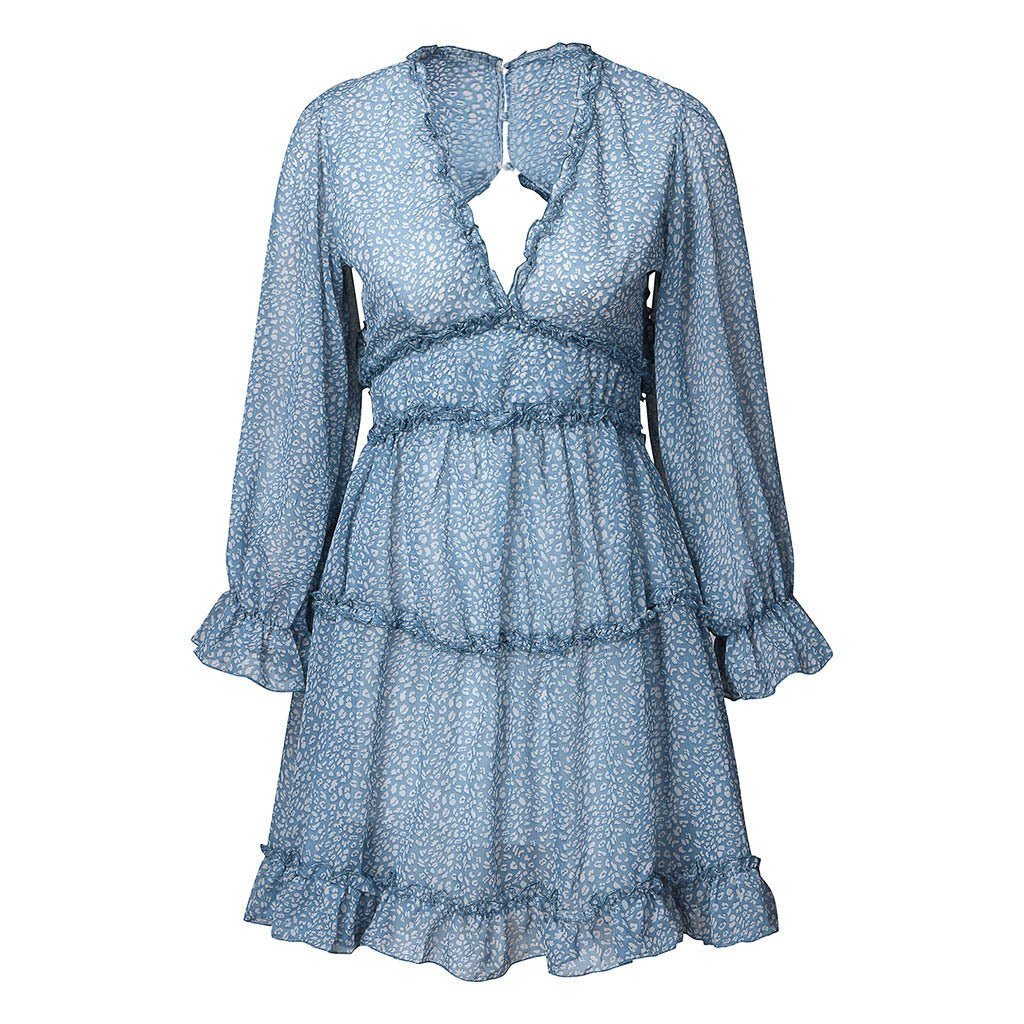 Floral puff sleeve dress
