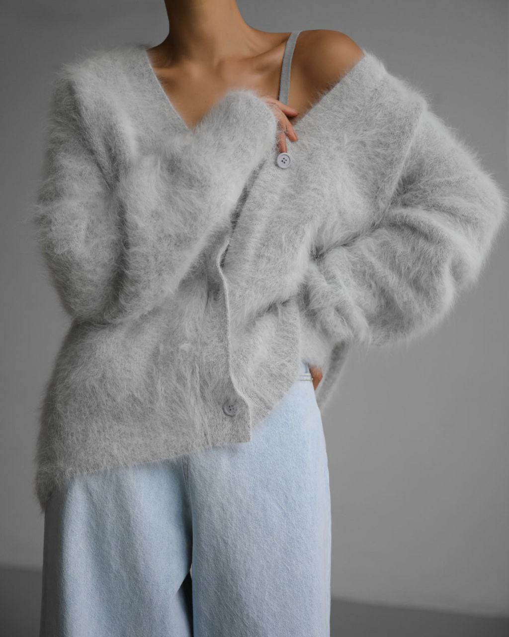 Women’s V neck Cardigan Fall Winter Fashion Single Breasted Knitted Sweater Top Women's Clothing