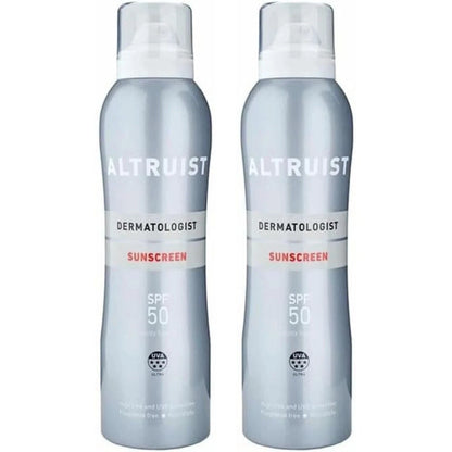 ALTRUIST Dermatologist Invisible Sunspray SPF50 Twin Pack 2 x 200ml